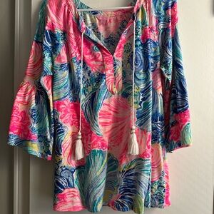 Lilly Pulitzer Multicolor Tunic with Tassels